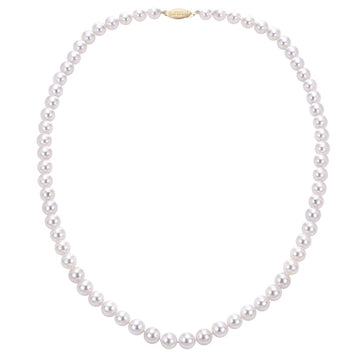 14KW  7 - 7.5 mm "A" Akoya Pearl Necklace 18"